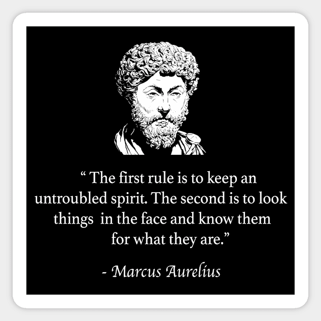 Marcus Aurelius quote Sticker by StudiousStoic